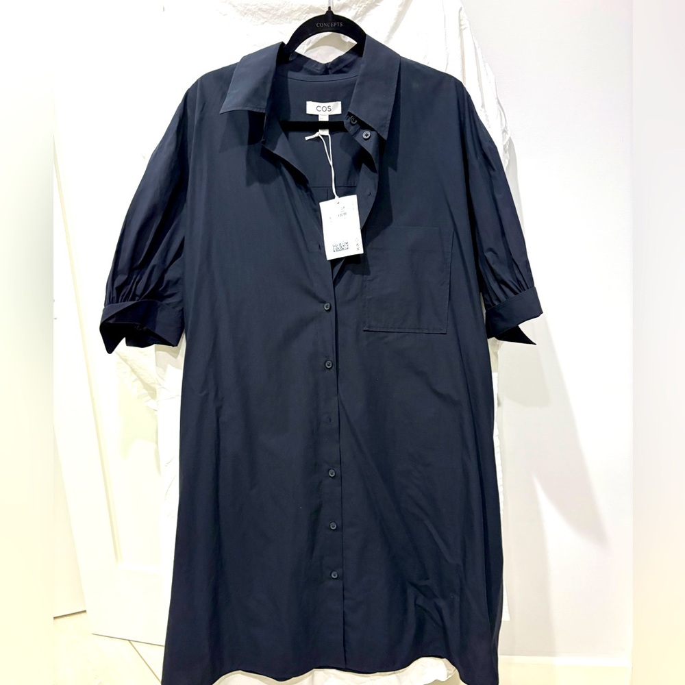 New COS shorts sleeve shirt dress